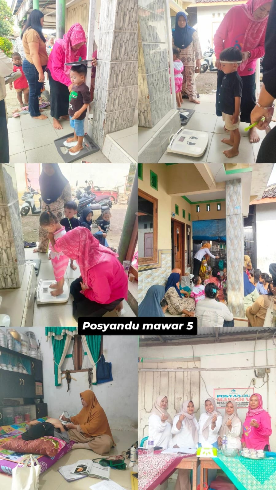 Kegiatan Posyandu Mawar 5 Desa Parean Girang Blok Taman