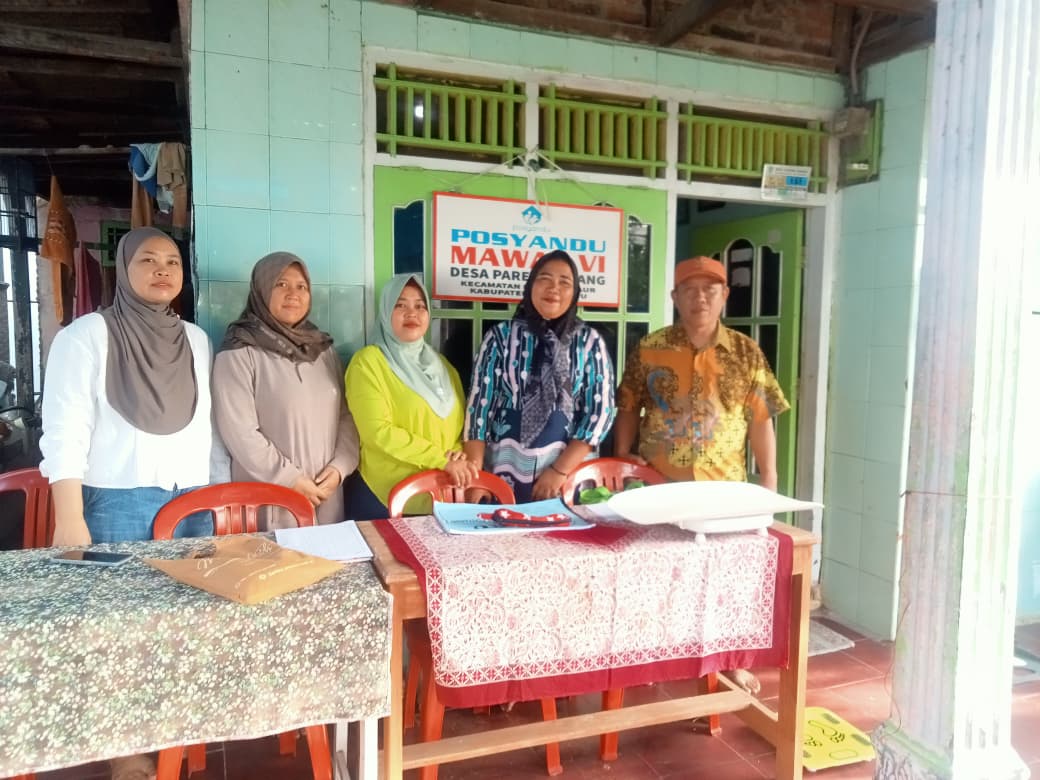 Kegiatan Posyandu Mawar VI Desa Parean Girang Blok Bloran I